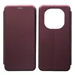 ЧОХОЛ-КНИЖКА LEVEL ДЛЯ REDMI NOTE 14 PRO+ 5G MARSALA