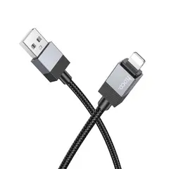 КАБЕЛЬ HOCO X110 HONORIFIC CHARGING DATA CABLE LIGHTNING 2.4A, 1M, ЧОРНИЙ