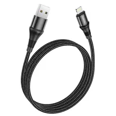 КАБЕЛЬ HOCO X50 EXCELLENT CHARGING DATA ДЛЯ LIGHTNING 2,4A, 1M, ЧОРНИЙ