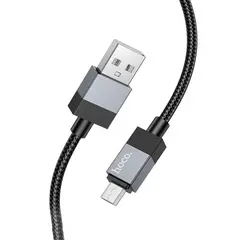 КАБЕЛЬ HOCO X110 HONORIFIC CHARGING DATA CABLE MICRO 2,4A, 1M, ЧОРНИЙ