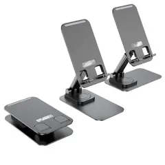 MR4_139631 Тримач настільний hoco ph50 ivey folding rotatable desktop holder, чорний HOCO