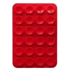 ТРИМАЧ-ПРИСОСКА ЛІППЕР ДЛЯ ТЕЛЕФОНУ ДВОХСТОРОННІЙ ПРЯМОКУТНИЙ 75MM X 50MM ЧЕРВОНИЙ