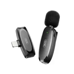 МІКРОФОН XO MKF08B LIGHTNING WIRELESS COLLARCLIP MICROPHONE, ЧОРНИЙ (ДЕФ. ПАК)
