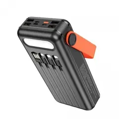 ЗОВНІШНІЙ АКУМУЛЯТОР POWER BANK HOCO DB33 PLUS RISING ІЗ СОНЯЧНОЮ ПАНЕЛЛЮ 22.5W+PD20W SUN SOLAR 30 000MAH, ЧОРНИЙ