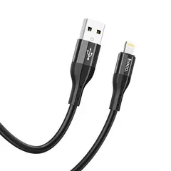 КАБЕЛЬ HOCO X72 CREATOR SILICONE CHARGING DATA CABLE ДЛЯ LIGHTNING 2,4A, 1M, ЧОРНИЙ