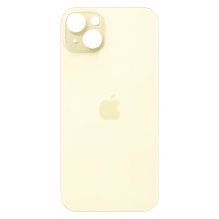 MR1_101948 Задня кришка для iphone 15 plus жовтий (великий виріз під камеру) PRC