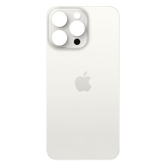 MR1_101953 Задня кришка для iphone 15 pro max білий (великий виріз під камеру) PRC