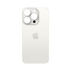 MR1_101954 Задня кришка для iphone 15 pro білий (великий виріз під камеру) PRC