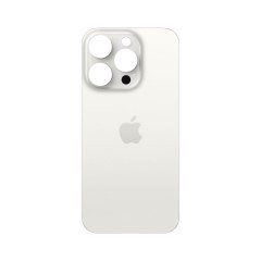 MR1_101954 Задня кришка для iphone 15 pro білий (великий виріз під камеру) PRC