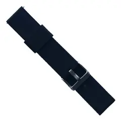 РЕМІНЕЦЬ SILICONE METAL CLAPS 20MM, ЧОРНИЙ