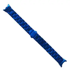 РЕМІНЕЦЬ ДЛЯ XIAOMI MI BAND 8, 9, 10 3-BEAD METAL BAND СИНІЙ