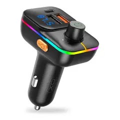 MR4_140339 Fm-трансмітер xo bcc09 smart bluetooth mp3 з tf card slot +pd 25w, чорний XO