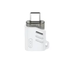 MR4_140373 Адаптер otg xo nb256b usb-a female to type-c (with lanyard), білий XO