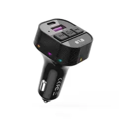 MR4_140403 Fm-трансмітер xo bcc17 smart bluetooth mp3 a+c, dual port pd30w, чорний XO