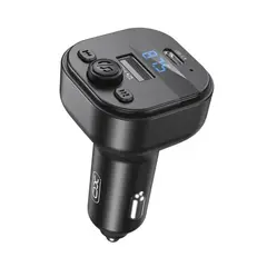MR4_140426 Fm-трансмітер xo bcc18 smart bluetooth mp3 car charger, type-c, 3a, чорний XO