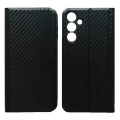 ЧЕХОЛ-КНИЖКА CARBONE ДЛЯ SAMSUNG A56 5G, ЧОРНИЙ