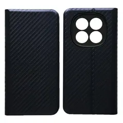 ЧЕХОЛ-КНИЖКА CARBONE ДЛЯ REDMI NOTE 14 PRO 4G DARK СИНІЙ