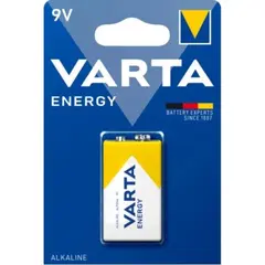 БАТАРЕЙКА VARTA ENERGY 6F22 BLISTER 1 (1, 10, 50), (8969)
