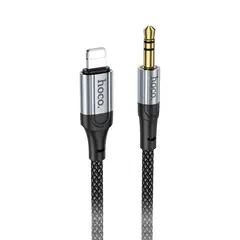 АДАПТЕР АУДІО HOCO UPA26 FRESH DIGITAL AUDIO CONVERSION CABLE LIGHTNING 1M, ЧОРНИЙ