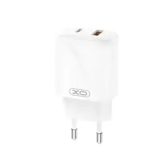 МЕРЕЖЕВИЙ ЗАРЯДНИЙ ПРИСТРІЙ XO L158 (EU) PD20W, QC18W (1USB-A+1TYPE-C) QUICK CHARGER, БІЛИЙ