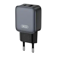 МЕРЕЖЕВИЙ ЗАРЯДНИЙ ПРИСТРІЙ XO L154 (EU) PD20W, QC18W (1A1C) FAST CHARGER, ЧОРНИЙ