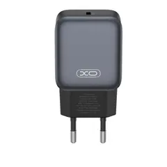 МЕРЕЖЕВИЙ ЗАРЯДНИЙ ПРИСТРІЙ XO L155 (EU) PD30W 1TYPE-C FAST CHARGER, ЧОРНИЙ