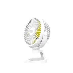 ВЕНТИЛЯТОР XO MF78 4-INCH DESKTOP, BRACKET ADJUSTABLE ANGLE FAN 1200MAH, БІЛИЙ