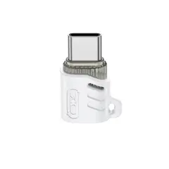 АДАПТЕР OTG XO NB256G MICRO FEMALE TO TYPE-C MALE CONNECTOR (WITH LANYARD), БІЛИЙ