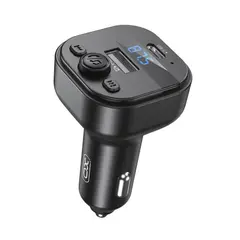 FM МОДУЛЯТОР XO BCC18 SMART BLUETOOTH MP3 CAR CHARGER TYPE-C 3A, ЧОРНИЙ