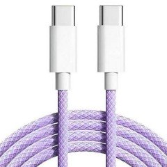 MR3_120886 Кабель pd usb type-c to type-c apple woven charge cable, 1m сиреневый PRC