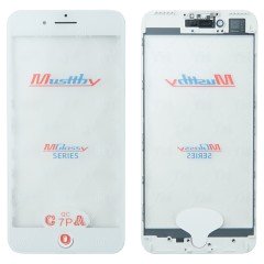 MR1_104561 Стекло дисплея musttby для переклеивания iphone 7 plus с рамкой и oca белый MUSTTBY