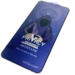 MR3_122026 Защитное стекло для iphone xs max (2018), 11 pro max, mietubl privacy (антишпигун), черный, (без упаковки) MIETUBL