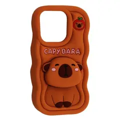 MR4_140842 Чохол capybara для iphone 13, 14, 15 brown 