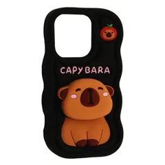ЧОХОЛ CAPYBARA ДЛЯ IPHONE 14 PRO MAX, 15 PRO MAX, ЧОРНИЙ