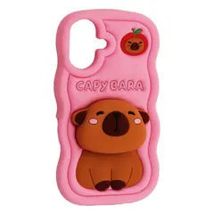 MR4_140868 Чохол capybara для iphone 16 рожевий 