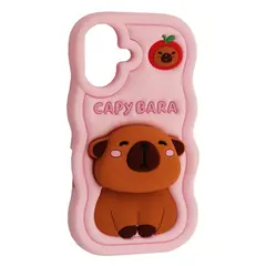 MR4_140869 Чохол capybara для iphone 16 light рожевий 