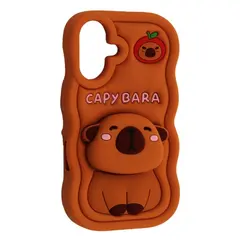MR4_140866 Чохол capybara для iphone 16 brown 