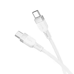 КАБЕЛЬ PD HOCO X109 ENERGY 60W SILICONE CHARGING DATA CABLE TYPE-C TO TYPE-C 60W, 1M, БІЛИЙ