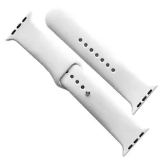 РЕМІНЕЦЬ ДЛЯ APPLE WATCH SILICONE 38, 40, 41 2IN1 (9), БІЛИЙ