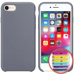 MR4_141826 Чохол silicone case full copy для iphone 7, 8 (46) lavander, сірий 