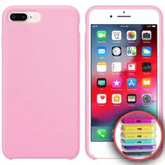 ЧОХОЛ SILICONE CASE FULL COPY ДЛЯ IPHONE 7, 8PLUS (6) LIGHT РОЖЕВИЙ