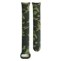 РЕМІНЕЦЬ ДЛЯ XIAOMI MI BAND 8, 9, 10 CAMOUFLAGE, ЧОРНИЙ-GREEN 2