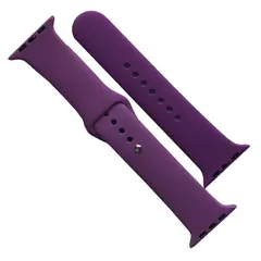 РЕМІНЕЦЬ ДЛЯ APPLE WATCH SILICONE 42, 44, 45, 46, 49 2IN1 (45) ПУРПУРОВИЙ