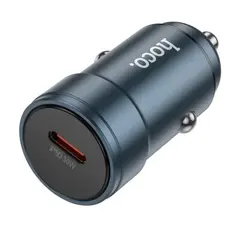 MR4_142606 Автомобільний зарядний пристрій hoco z57 glorious single-port pd30w car charger metal, сірий HOCO