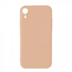 ЧОХОЛ SILICONE CASE FULL CAMERA SQUARE SIDE COPY ДЛЯ IPHONE XR РОЖЕВИЙ SAND