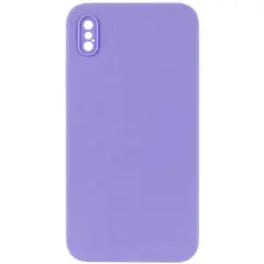 MR4_142641 Чохол silicone case full camera square side copy для iphone xs lilac 