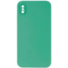 ЧОХОЛ SILICONE CASE FULL CAMERA SQUARE SIDE COPY ДЛЯ IPHONE XS SPEARMINT