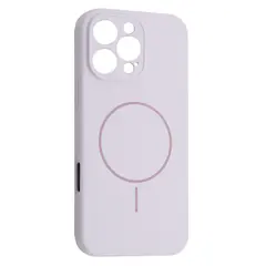 ЧОХОЛ SILICONE CASE FULL CAMERA FINE RING MAGSAFE ДЛЯ IPHONE 16 PRO MAX PURPULE LILAC