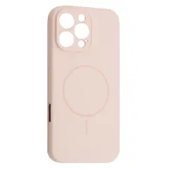 MR4_142817 Чохол silicone case full camera fine ring magsafe для iphone 16 pro max рожевий 