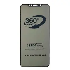 ЗАХИСНЕ СКЛО PRIVACY ANTI-STATIC 360 ДЛЯ IPHONE 11 PRO MAX, XS MAX (ТЕХ. ПАК)